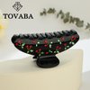 TOVABA Black Hair Claw Clips for Women Cherry Black Hair Clips Cute Trendy Medium Hair Claw Clips Acrylic Clips Strong Hold Jaw Hair Clip for Thick Thin Hair