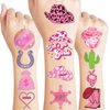 Generic Rodeo Temporary Tattoos Birthday Party Supplies Decorations 96PCS Tattoos Stickers Super Cute Party Favors Boys Girls Gifts Ideas Classroom School Prizes Themed
