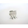 Generic Small mini shiny silver tone metal hair claw clip (Clip quantity: 1 clip)
