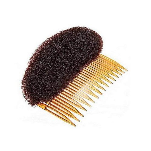 2Pcs Charming Bump It Up Volume Inserts Hair Comb Do Beehive Hair Stick Bun Maker Tool Hair Base Styling Accessories for Women Lady Girl (Brown)