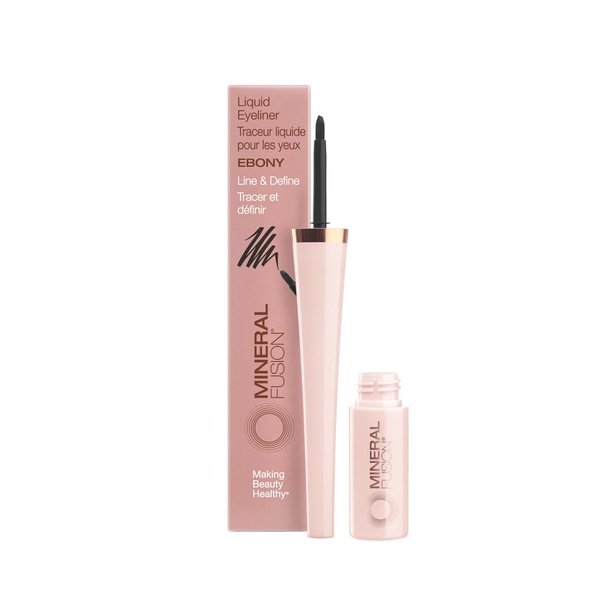 Mineral Fusion Liquid Eyeliner, Ebony, 0.1 Ounce (Packaging May Vary)