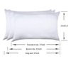 Jocoku 100% Mulberry Silk Pillowcases Set of 2 for Hair and Skin and Super Soft and Breathable Standard Size Nature Silk Pillowcases (Standard, White)