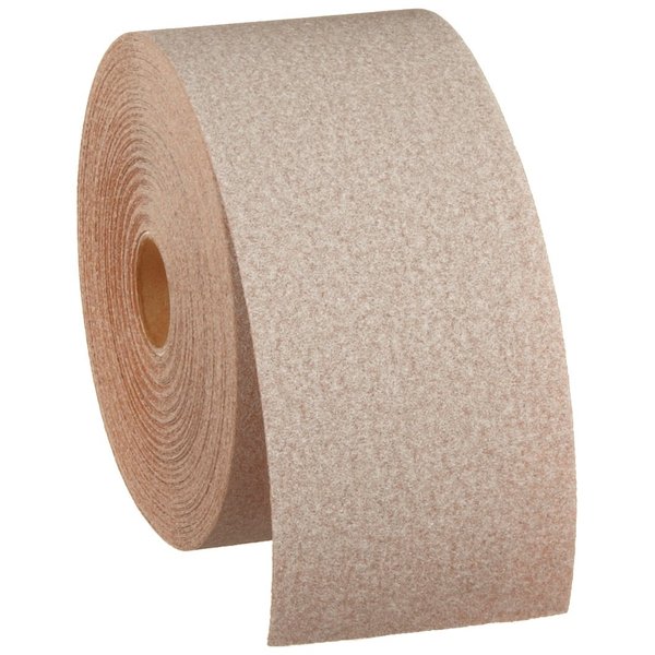 Norton A275OP PSA Adhesive Sandpaper Roll, 120 Grit Sandpaper, Woodworking and Automotive Sand Paper, 2-3/4 Inch Wide, Continuous Roll of 30 Yards
