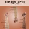TEMPTU SilkSphere Airbrush Foundation: Long-Lasting Liquid Makeup, Medium-Full Coverage | 4-In-1 Formula Foundation, Primer, Concealer & Corrector | Luminous, Dewy Finish | 1C Porcelain | .25 Fl Oz