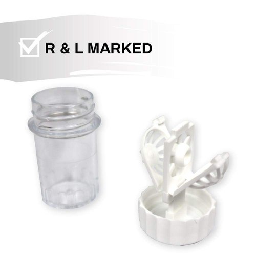 Sports Vision's Contact lens Cases Barrel Type 10 Pieces Made in the UK For Multipurpose Contact lens Solution Only Not for Peroxide Based Solutions