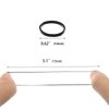 1500 Pcs Mini Hair Rubber Bands, Non-slip Rubber Hair Bands for Girls Hair Braids, Hair Elastic Hair Ties (Black and Clear)