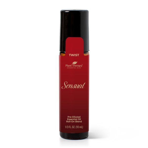 Plant Therapy Sensual Essential Oil Blend for Couples, Massage, Desire 100% Pure, Pre-Diluted Roll-On, Natural Aromatherapy, Therapeutic Grade 10 mL (1/3 oz)