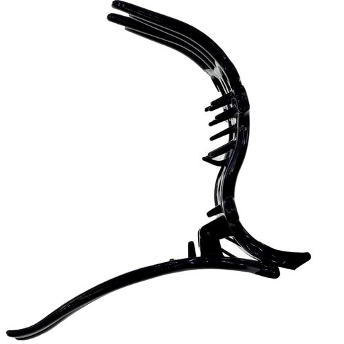 Camila Paris NV74 French Hair Clip for Women, Hair Side Clips, 3 inch Girls Hair Claw Clips Jaw Fashion Durable Styling Hair Accessories for Women, Strong Hold No Slip Grip, Made in France. Black