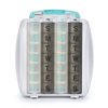 PillRite Medication and Supplement Pillbox Organizer, 3 ¾ in x 7 in - 28-Day Medicine Sorter - FSA and HSA Eligible – Monthly Medication Dispenser - Easy to Fill - 4-Week Pill Holder - Travel Friendly