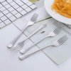 Dessert Forks Salad Fork 7.5 Inches Big Tea Fork BUY&USE Stainless Steel Hammered Surface Silver Tableware 12 PCS