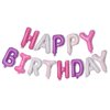 Purple Pink Happy Birthday Balloons Banner,16 Inch Mylar Foil Letters Sign,Reusable Balloons for Women, Men, Boys & Girls Birthday Decorations Party Supplies
