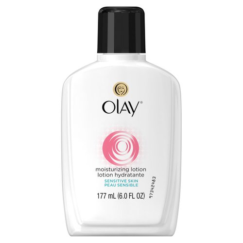 Face Moisturizer by Olay, 12-Hour Hydration with Aloe, Moisturizing Facial Lotion for Sensitive Skin - 6 Oz (Pack of 3) Packaging may Vary