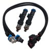 LIZAPUS 2PCS Fuel Injector Harness Set Compatible with Polaris Ranger XP Ranger Crew RZR 800 1204318, 1204319 0280158197 SET