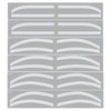 Permanent Makeup Eyebrow Auxiliary Stickers,Airbrush Brow Stickers Stencils Shape Tape,Brow Shaping Mapping Guide Tool, Disposable Adhesive Eyebrow Template Sticker (2 Bags a Pack -12 Pairs)