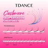 TDANCE Cashmere Lash Extensions Super Matte Black Classic Lash Extensions 0.05mm Thickness CC Curl 14-19mm Volume Eyelash Extensions for Professional Salon Use(0.05-CC,14-19mm)