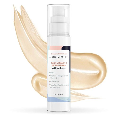 Alana Mitchell Daily Vitamin C Serum for Face – Hydrating Face Moisturizer for Women & Men – Anti Aging Face Serum w/Natural Ingredients – Facial Skin Care Products for All Skin Types (2 oz)