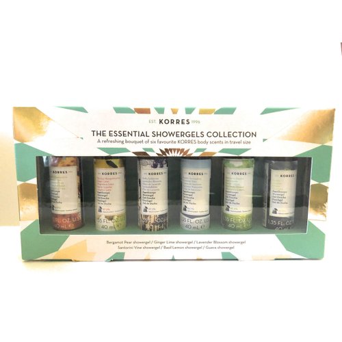 Bergamot Pear Ginger Lime Lavender Blossom Santorini Vine Basil Lemon. Guave Essential Shower Gel 6pc Set 6 x 1.35 Fl Oz