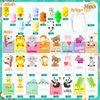 OOINQQ Valentines Day Cards with Squishy Gift for Kids School Classroom 36Pcs Animals Mochi Squishy Toys with Cards for Kids Valentines Party Favors Classroom Exchange Gifts