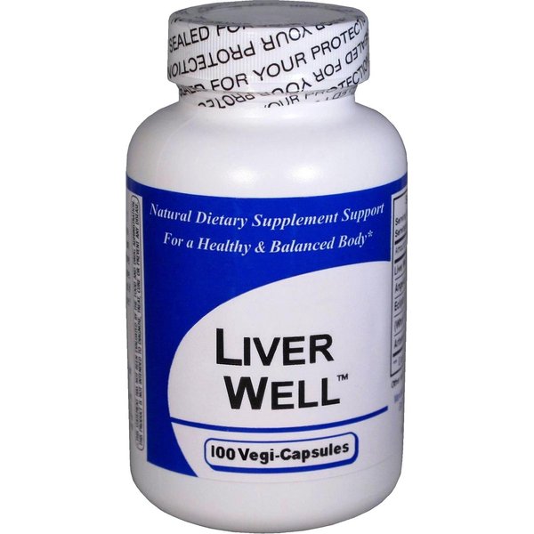 Liver Well 1 Bottle (100 Capsules) - Concentrated Herbal Blend - Dietary Supplement
