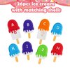 kizh Alphabet Learning Toys Matching Letter ABC Fine Motor Toy Double-Side Ice Cream Toys Preschool Learning Activities Montessori for Toddler Kids Ages 2 3 4 5