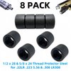 8-Pack Combo: 4 x 5/8x24 Thread Protectors & 4 x 1/2x28 Thread Protectors - Durable, Protective, and Easy to Install