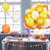 Sun Balloons, 12 inch Yellow Orange White Latex Balloons Boho Rainbow Sunrise Printed Latex Balloons Half Sun Sunshine Balloons for Sun Party Birthday Baby Shower Decoration Supplies