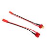 2pairs JST Male to T-Plug Male/JST Female to T Plug Female Adapter with 10cm 4in 20awg Wire(BDHI-15)