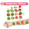 48 PCS Watermelon Party Favors 24PCS Tattoos Stickers 24PCS Slap Bracelets Wristbands Perfect for Watermelon Themed Birthday Baby Showers or Classroom Rewards Ideal Decor and Gifts for Girls and Boys