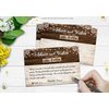 50 Rustic Wedding Advice Cards & Well Wishes for the Bride and Groom - Bridal Shower Games, Wedding Decorations, Rustic Wedding Decorations, Bridal Shower Decorations