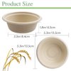 Lshfwn 100 Pack 12 oz Disposable Paper Bowls, Heavy Duty Compostable, Eco-friendly Bagasse Bowls for Parties, Restaurants, Catering