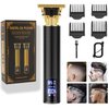 𝑵𝒆𝒘 𝑼𝒑𝒈𝒓𝒂𝒅𝒆𝒅 Hair Clippers for Mens Hair Trimmer T-Blade Trimmer Professional Haircut & Grooming Kit Rechargeable Clippers Hair Trimmer Shaver LCD Display (Black)