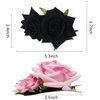 Flower Hair Clip, Rose Flower Bohemia Hairpin Hair Comb Bride Costume Hair Decor for Party Wedding 1PCS Black