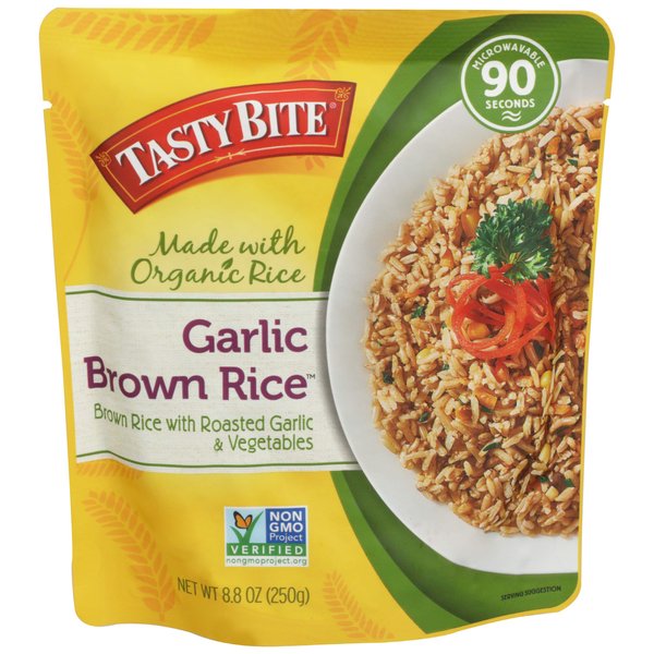 TASTYBITE Garlic Brown Rice, 8.8 OZ