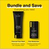 Lumin - Dynamic Duo - Skin Care kit for Men - Includes: Charcoal Face Wash Daily Detox & Daily Face Moisturizer,Suitable for all skin types, Daily Use, Two Month Supply