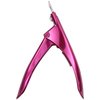 PANA USA Professional Stainless Steel Acrylic Nail Tips Clipper Cutter - False Nails/Fake Nails/Artificial Nails Trimmers for Nail Manicure Pedicure, Clip Tool for Home Nail Art DIY (Rose Red)