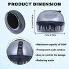 LOULANLUXE Scalp Applicator Comb, Hair Oil Applicator, Hair Growth Liquid Guide Comb for Hair Treatment Growth Medicine Fluid Essential Oil Serum with Portable Waterproof Drawstring Bag (Gray)
