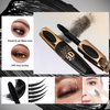 MAEPEOR 5D Silk Fiber Mascara Fuller & Voluminous Colored Mascara Natural Waterproof Smudge-proof Mascara (02 Brown)
