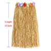 NEWCREATIVETOP 32" Adult's Flowered Luau Hula Skirts Pack of 3,Assorted Colors (Grass)
