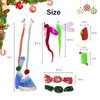 8 Pcs Christmas Cat Toy Box for Cats, Including 2 Cat Wand Refills, 2 Catnip Kicker Toys Red/Green, 1 Cat Mouse Toy, 1 Cat Spring Toy, 2 Worm Cat Teaser Toys for Indoor Cats