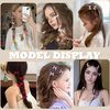 Silky Satin Hair Bows Hair Clip Mini Hair Clips for Women Girls Small Bow Hair Clips Bow Ribbons Cute Hair Clips Pins Metal Y2k Hair Accessories for Braids.