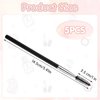 Andibro 5 Pcs Eyelash Brush, Portable Eyebrow Brush Reusable Mascara Brush Wands Portable Spooly Eyelash Eyebrow Brushes Applicators Makeup Lash Spoolies Set for Lash Extensions