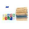 ELOOGAA 3Pcs 830 tie Points breadboards,120Pcs 20cm Dupont Cables,65Pcs Flexible Breadboard Wires,560Pcs U-Shape Jumper Wires,6PCS Tweezers,200Pcs Light Emitting Diode,600Pcs Resistor Kit