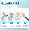 Modelones Rhinestone Glue for Nail, No Wipe Nail Gem Glue, Super Strong Adhesive Glue Gel with Nail Charms & Dual-Use Nail Brush for Nail Rhinestones/Nail Jewelry/Nail Diamonds, 4 Piece Set