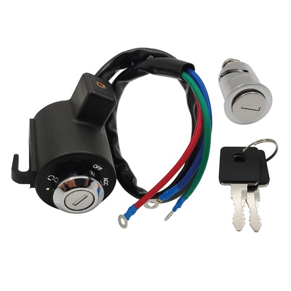 AUTQVA Ignition Key Switch Lock Set for Harley Davidson Motorcycle, Ignition Switch Fork Lock Kit for Harley Davidson Sportster XL Iron 883 1200 1995-2003