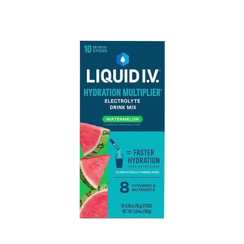 LIQUID IV Strawberry Hydration Electrolyte 10 Count, 0.56 OZ