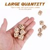 Toddmomy Wooden 6 Sided Dice Game Dice 10Pcs Wooden Dice 16mm Dice with Numbers 1-6 Wooden Dice Set Party Favors for Table Games