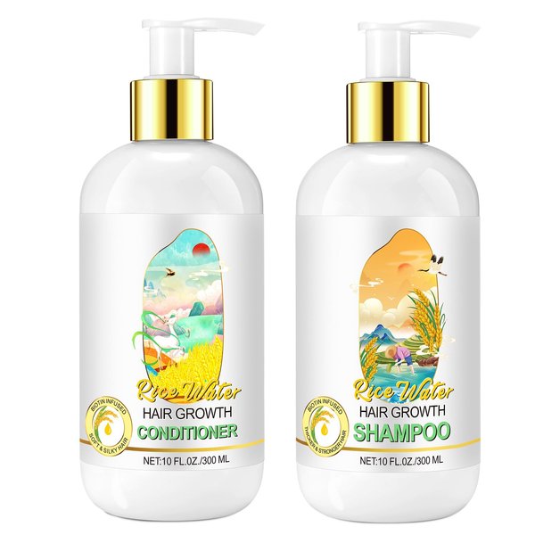 Lingtoolator Shampoo and Conditioner,Hair Growth Shampoo and Conditioner Set for Thinning Hair and Hair Loss,Routine Shampoo and Conditioner for Women Hair Loss,Rice Water for Hair Growth…