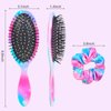Girls Hair Brush, Wet Dry Kids Detangle Hair Brush for Curly Hair, Hair Brush for Women, Pain Free Hair Brush for Thick Hair (Starry Unicorn)