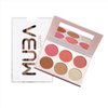 MUBA COSMETICS Universal Blush and Highlighter Palette-Face Makeup Set- 3-Highlighter Powder & 3- Blush Powder Shades- Face Highlighter & Powder Blush Palette - Powder Highlighter