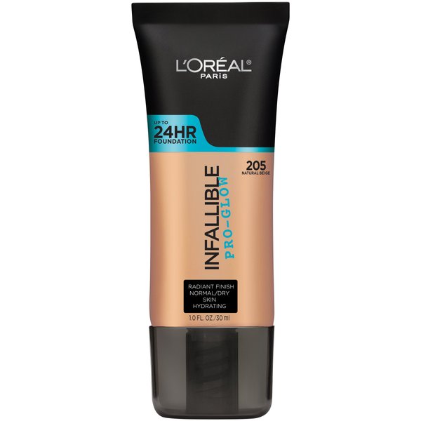 L'Oréal Paris Infallible Pro-Glow Foundation, Natural Beige, 1 fl. oz.